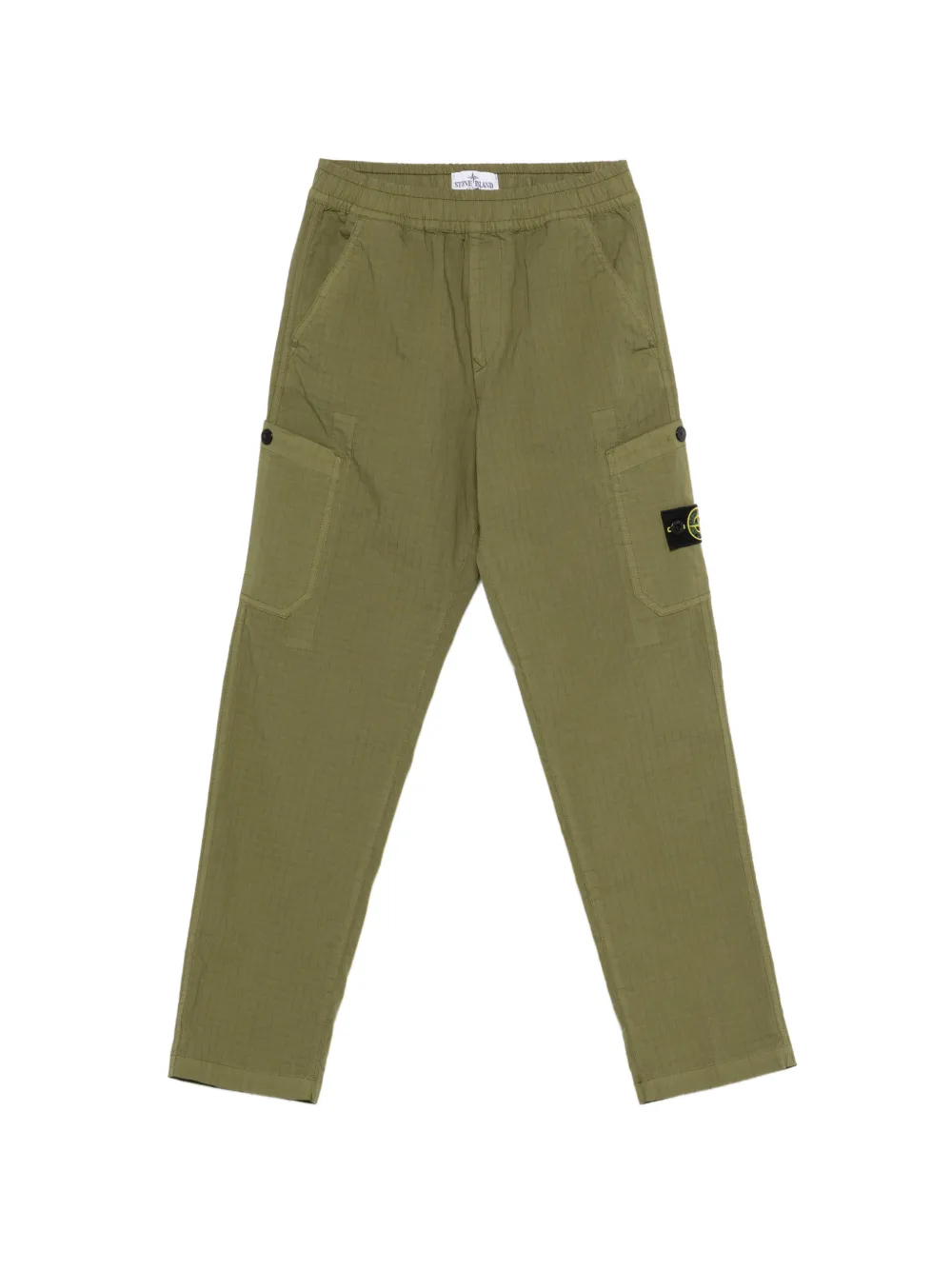 Stone Island Junior Compass-patch cargo pants - Verde