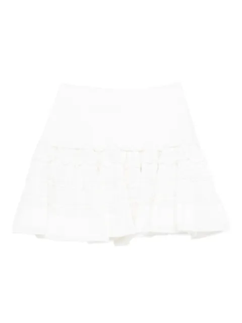 Alaïa falda corta con volantes