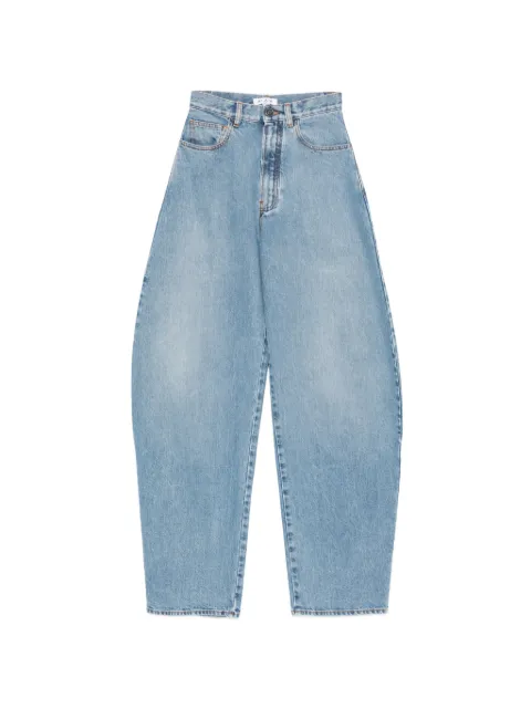 Alaïa jeans con corte en barril