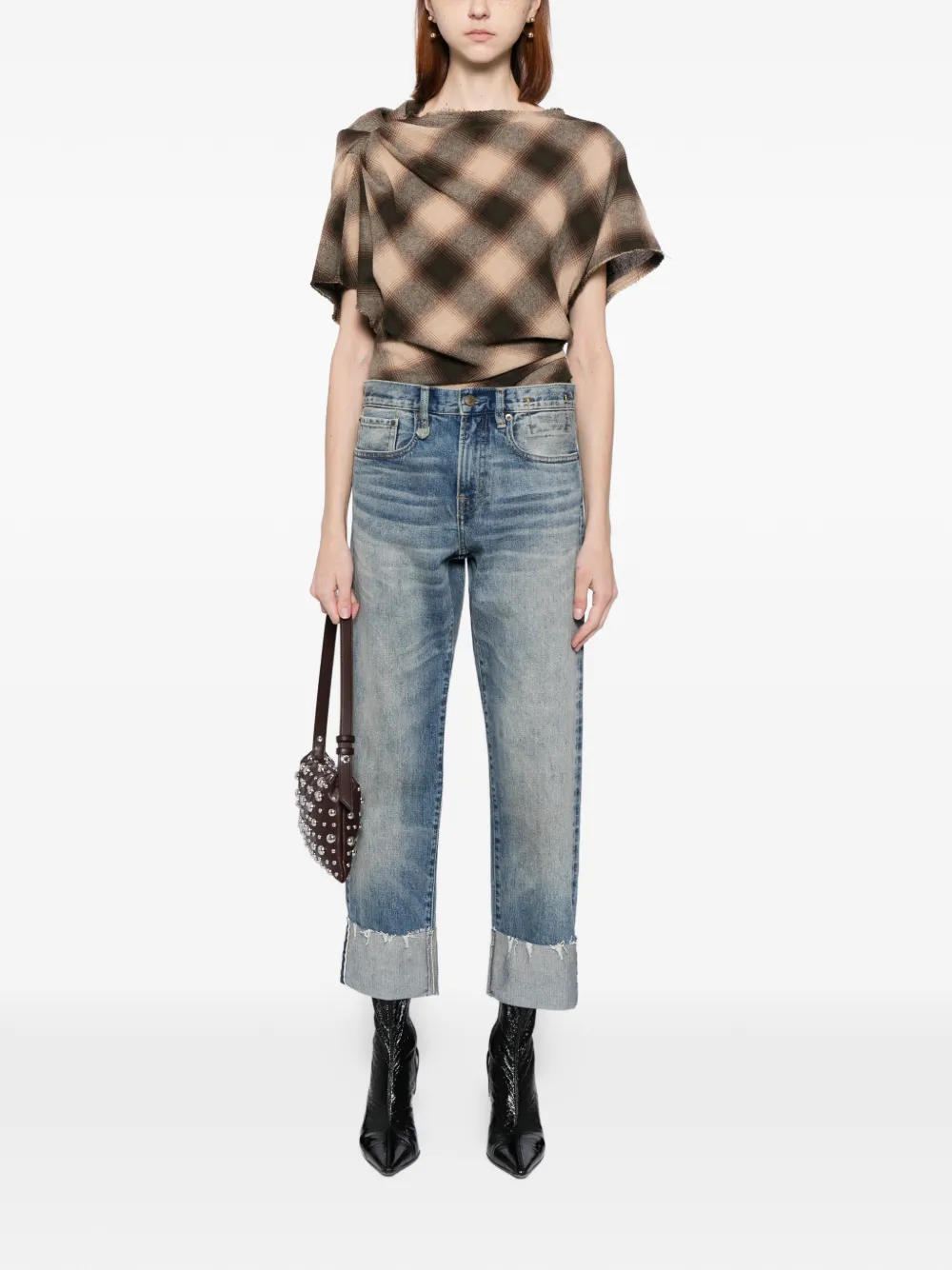 R13 Romeo jeans met cuffs - Blauw