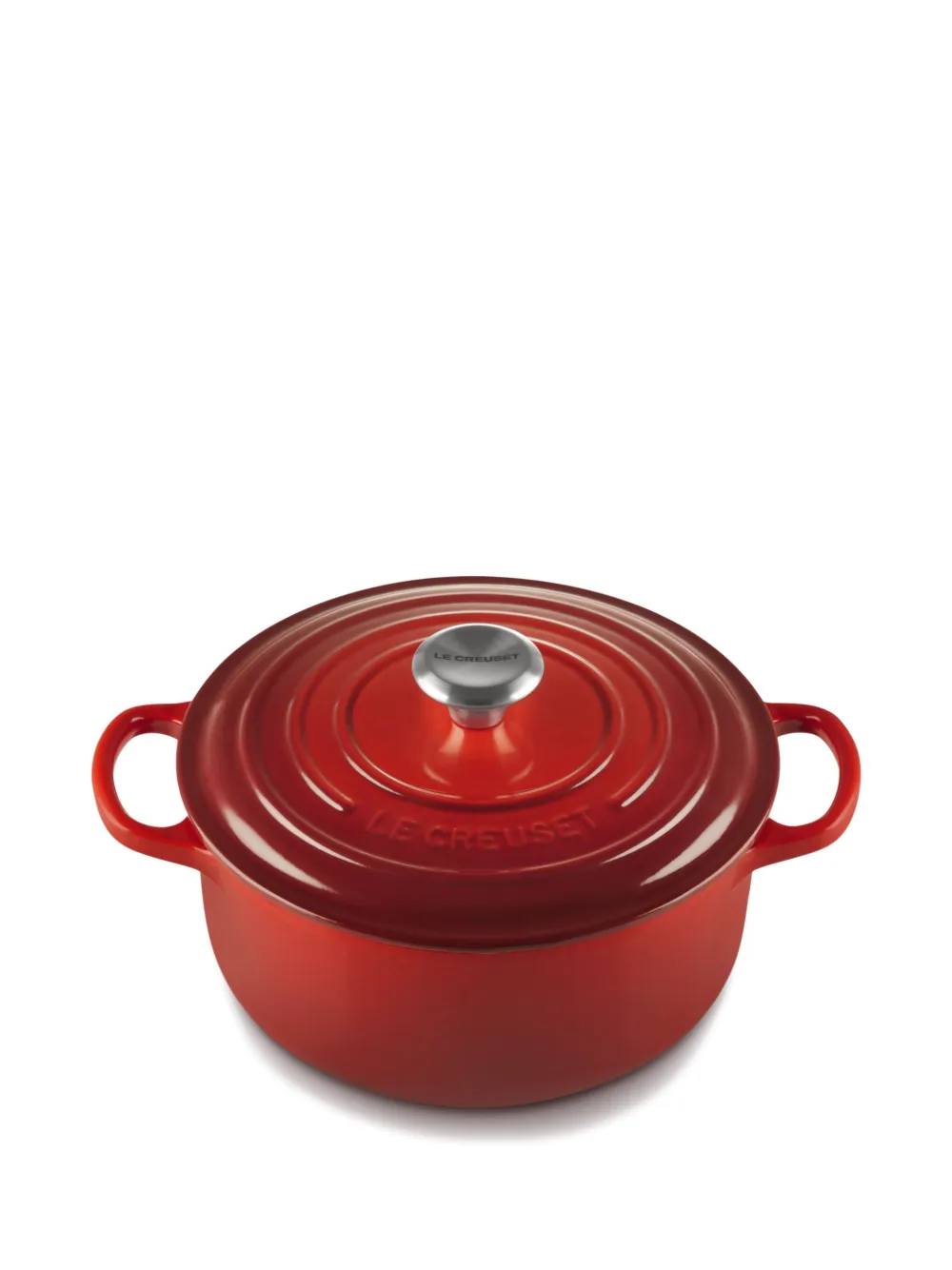 Le Creuset Round-shape Casserole (22cm) In Red