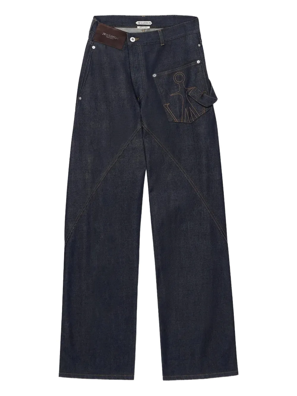 JW Anderson twisted workwear jeans | Blue | Image 1