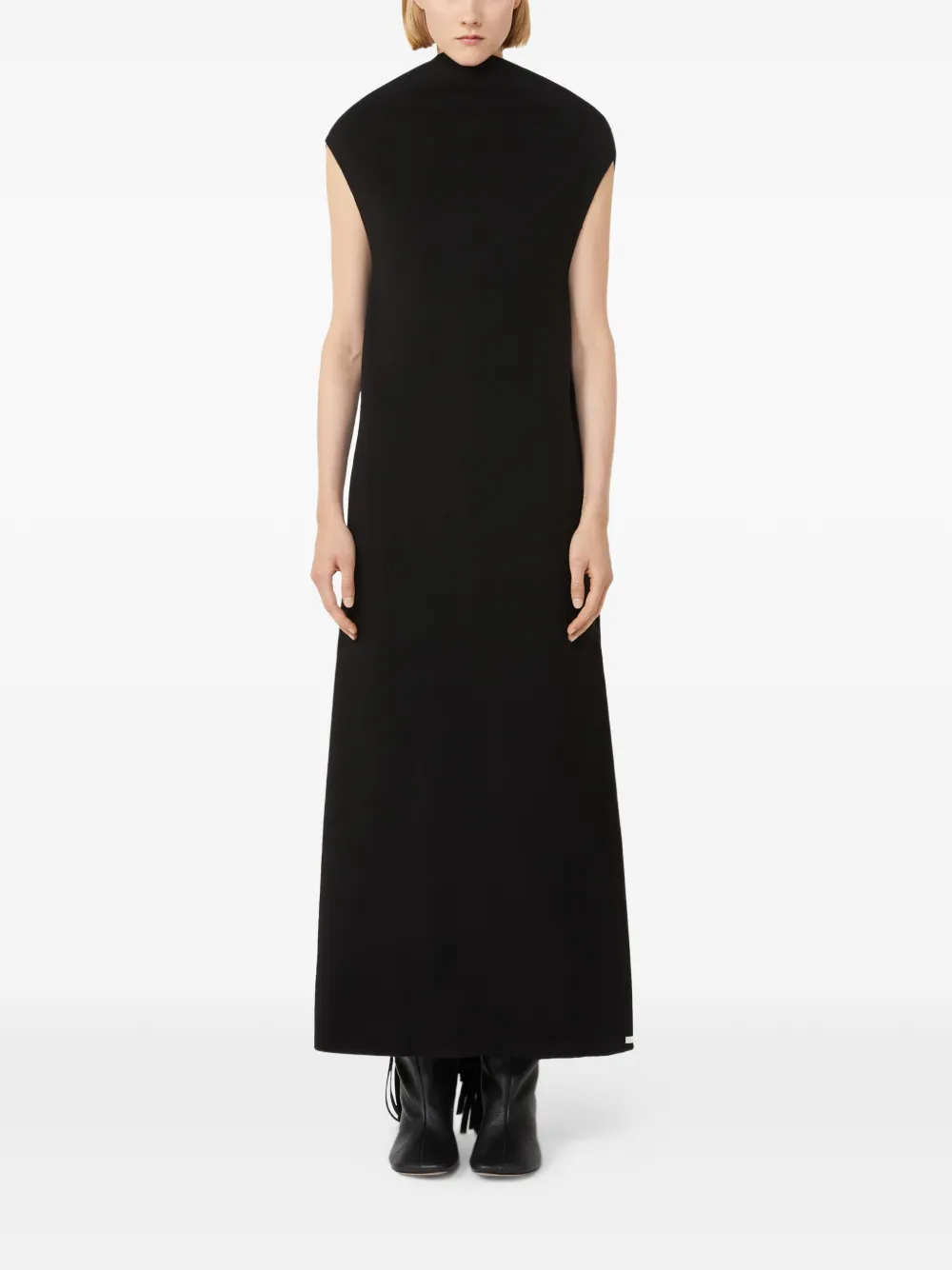 Max Mara fringed dress - Zwart