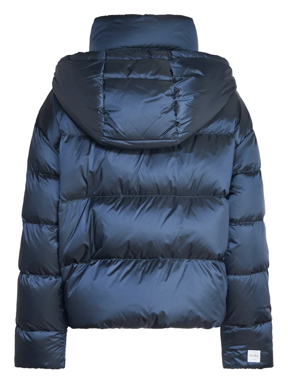 Max Mara Hooded Jacket In Blue