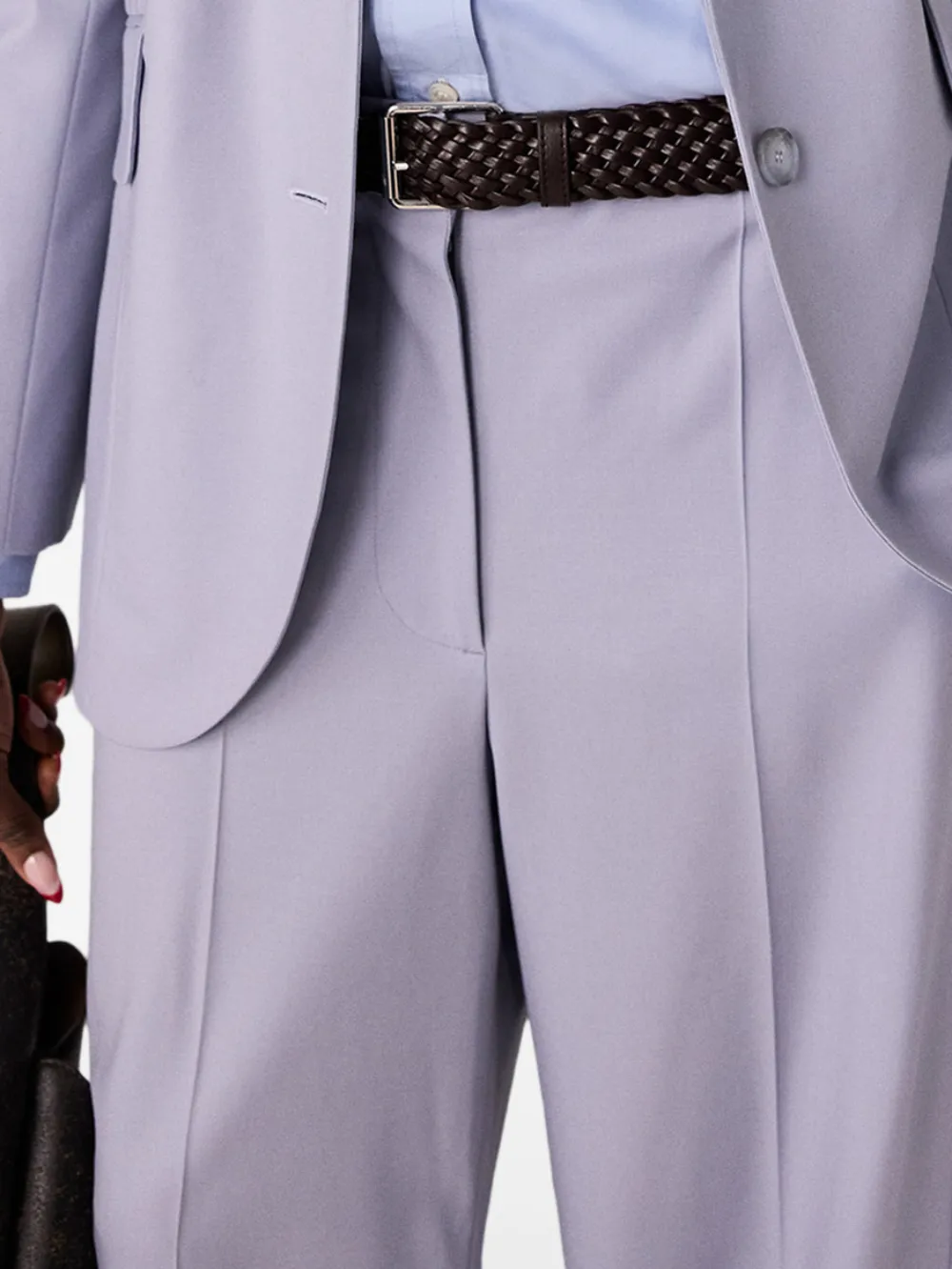 Stella McCartney Broek met riemlussen Paars