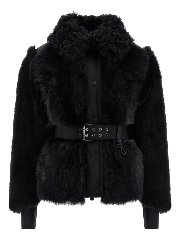 MONCLER GRENOBLE アルベン ファーネック　ダウンジャケット　美品 Moncler Grenoble Valdivian ベルテッド エコファージャケット