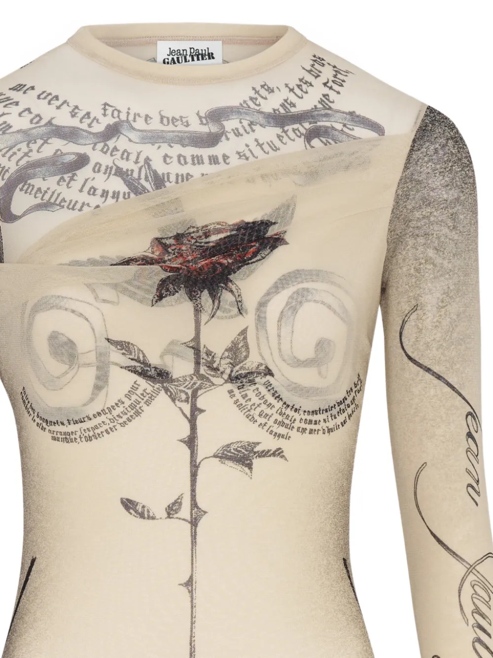 Jean Paul Gaultier double layer printed bodysuit | T-Shirts & Jersey Shirts | Image 2