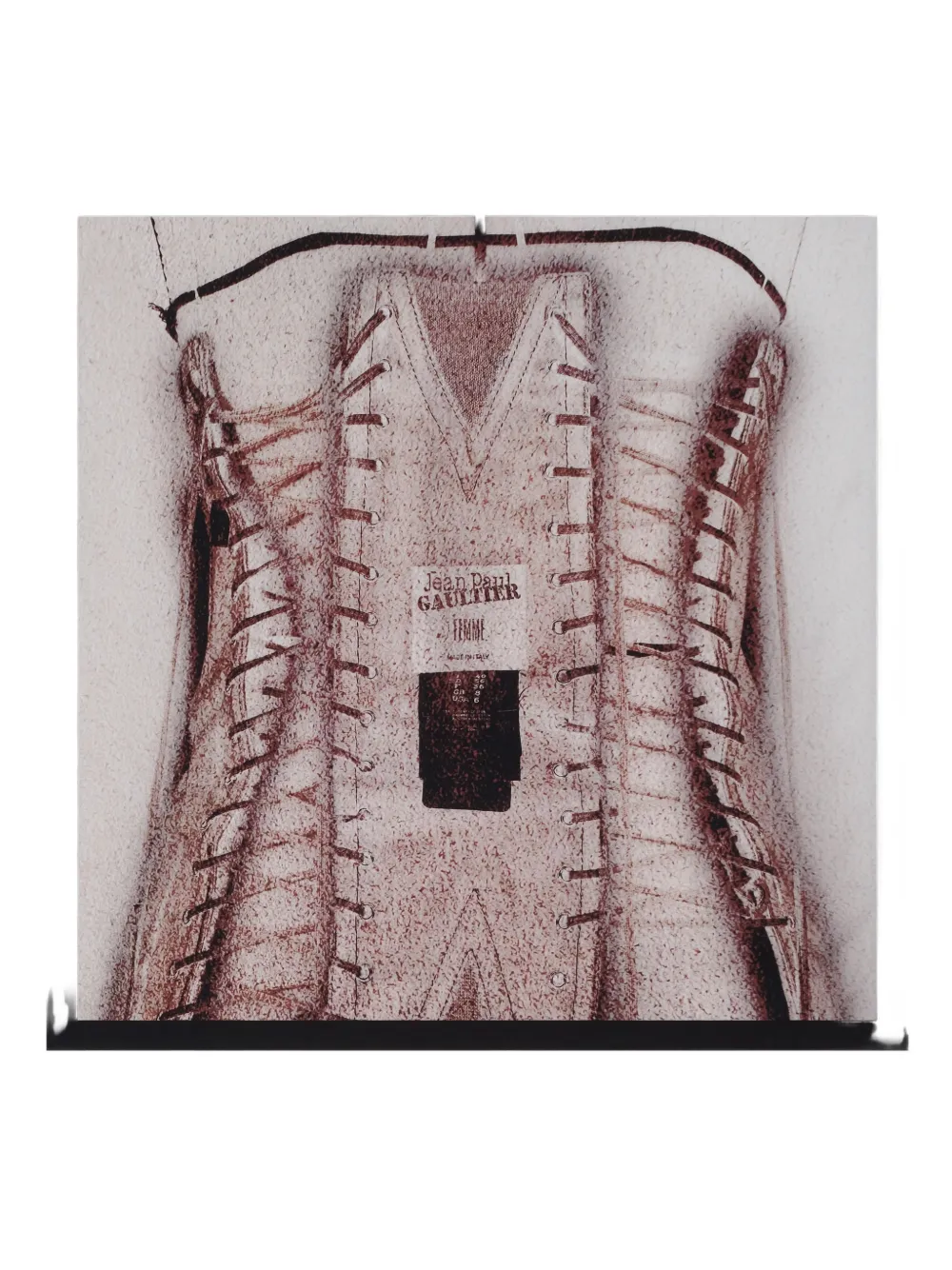 Jean Paul Gaultier printed corset scarf | Neutrals | Image 1