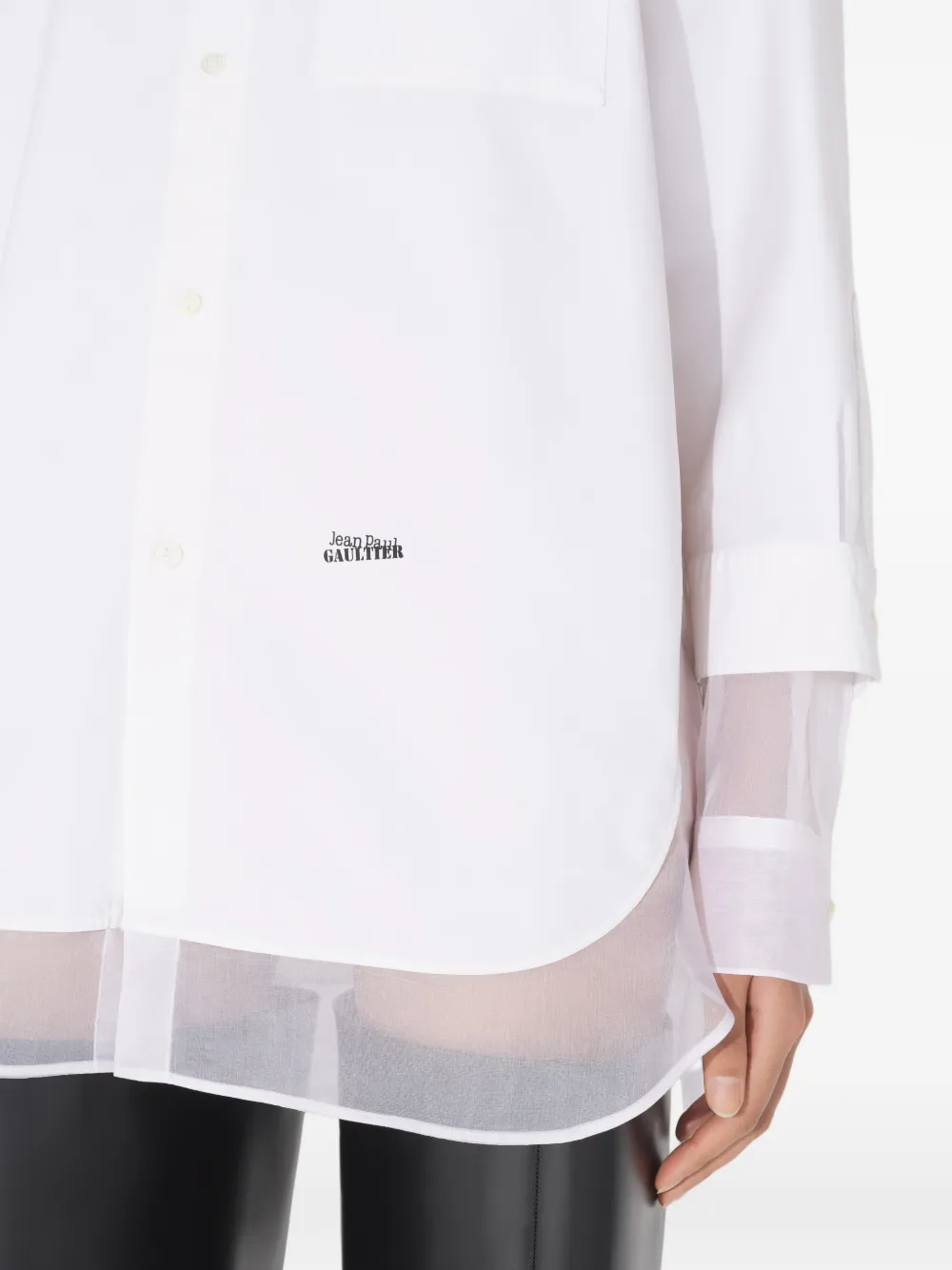 Jean Paul Gaultier Buttoned Petit Grand Shirt In White