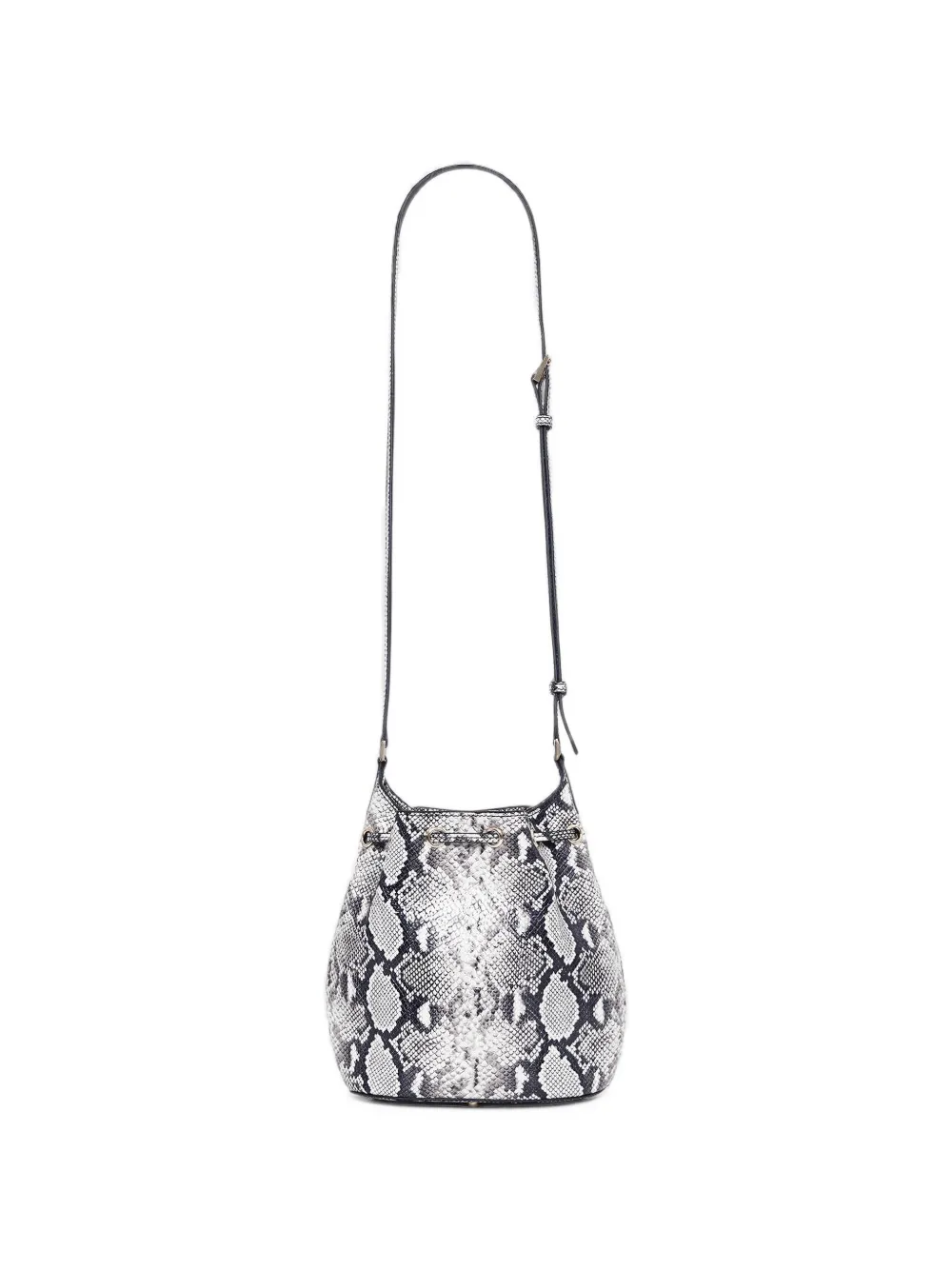 ANINE BING Alana mini bucket-tas Grijs