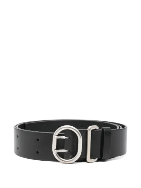 Jil Sander round buckle belt