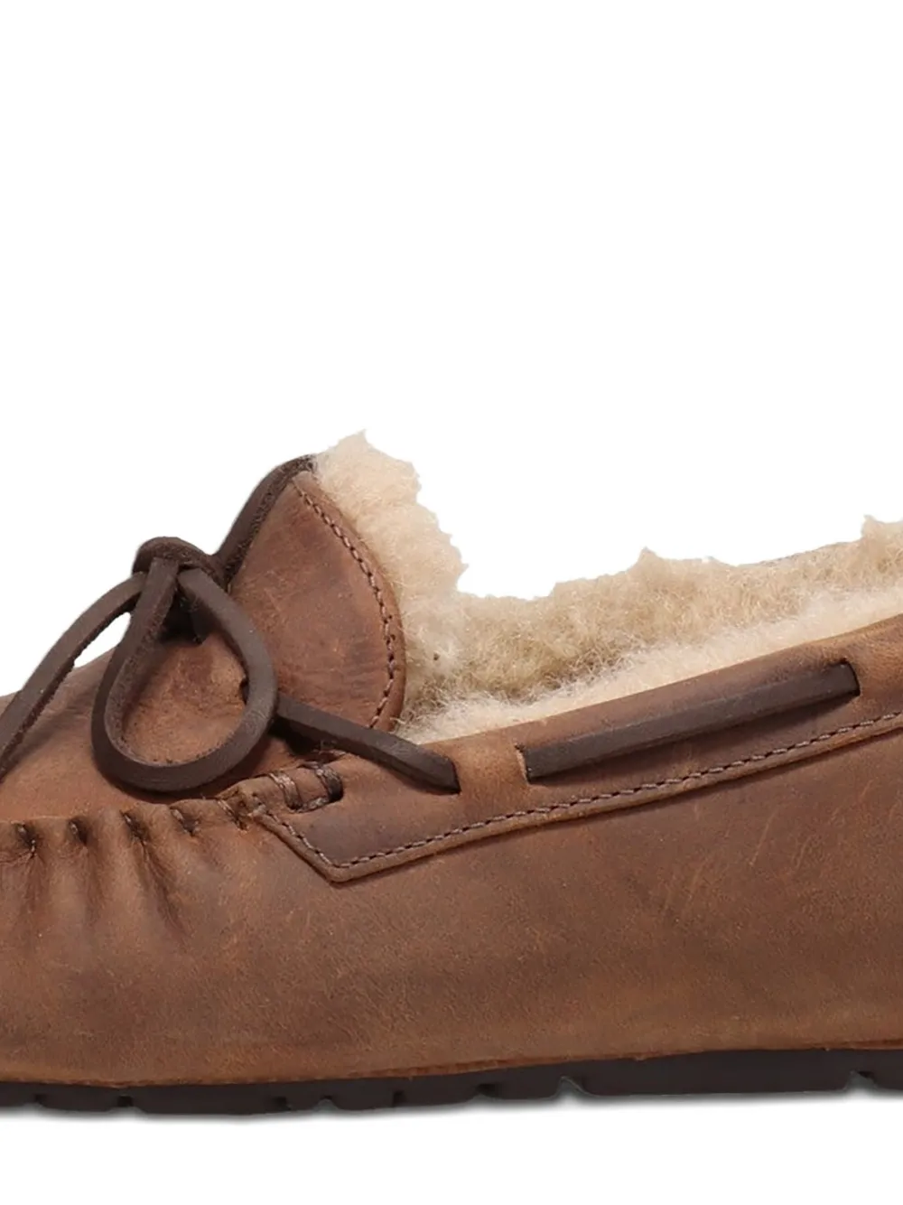 UGG OLSEN tie-detail slipper - Bruin