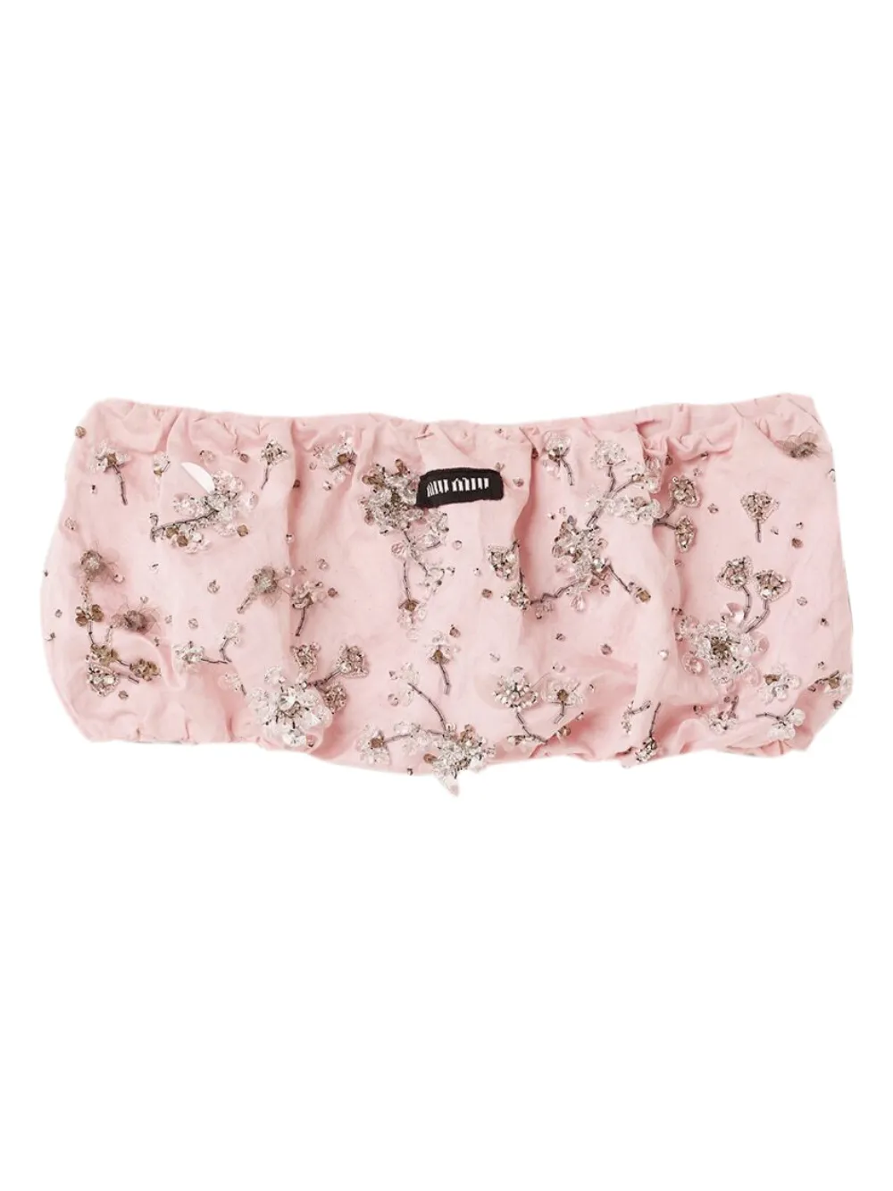 Miu Miu strapless bandeau blouse | Pink | Image 1