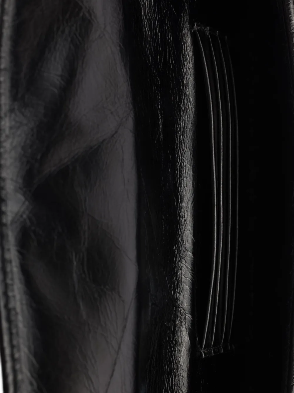 Prada Snap Triangle Leather Wallet In Black