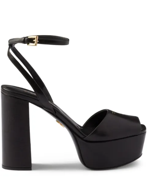 Prada 115mm ankle strap platform sandals
