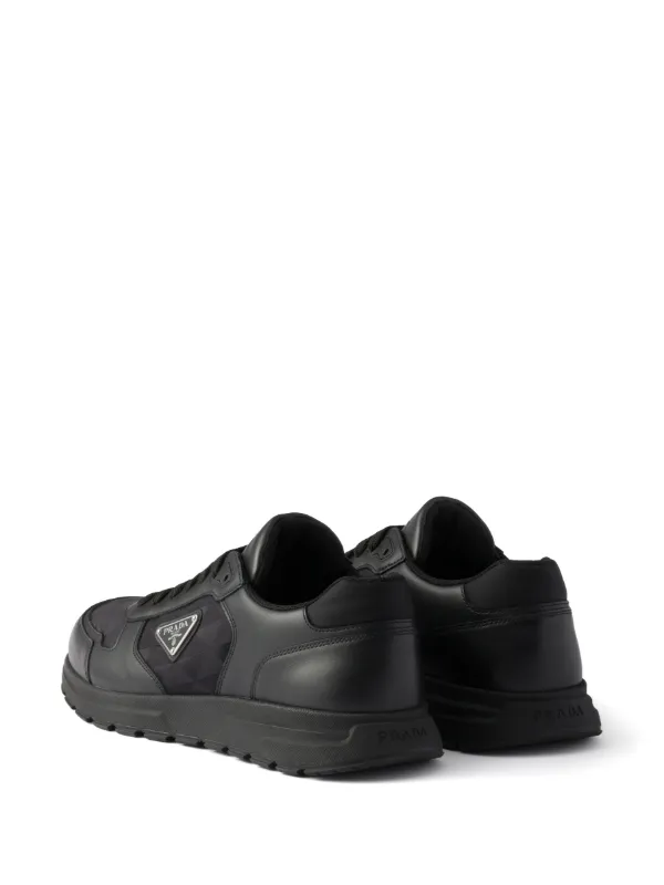 Prada Prax 2.0 Re-nylon And Leather Sneakers | Black | FARFETCH