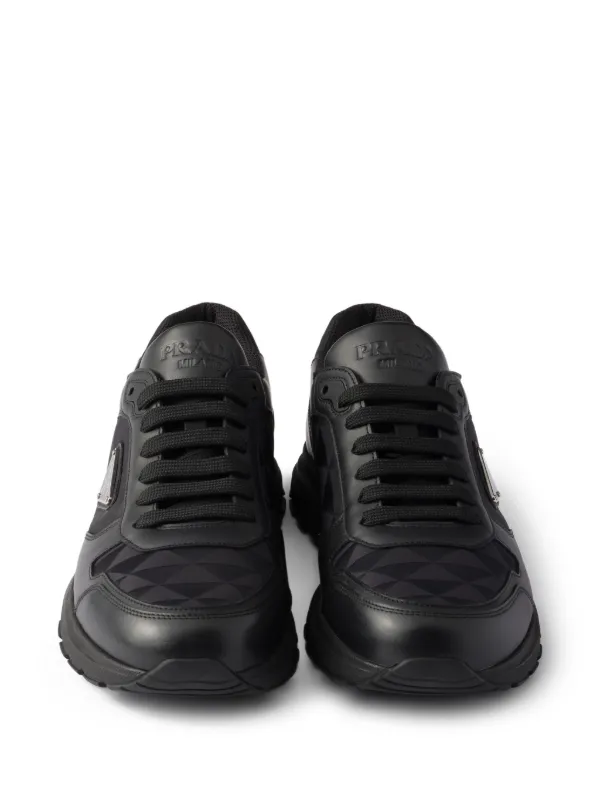 Prada Prax 2.0 Re-Nylon Sneakers | Black | FARFETCH RO