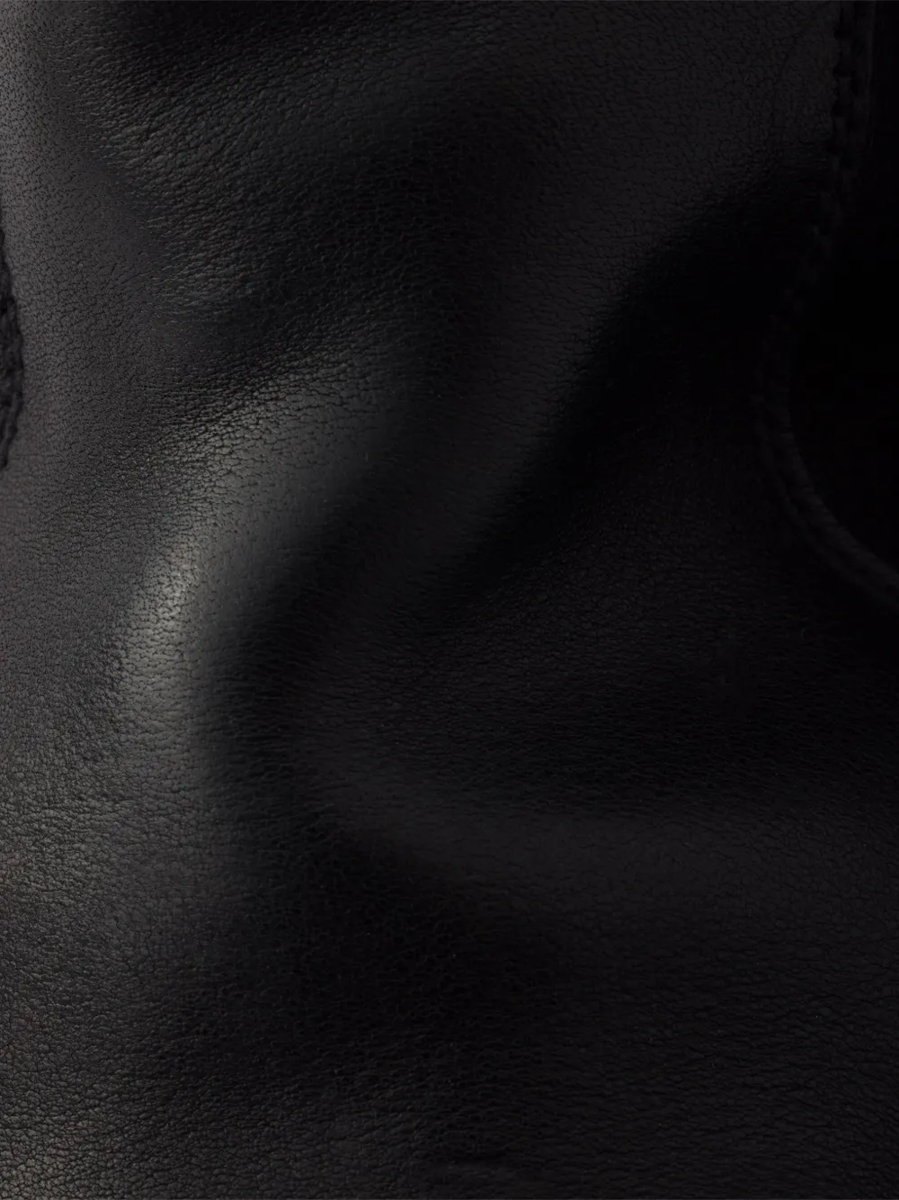 Prada Leren laarzen met rits Zwart