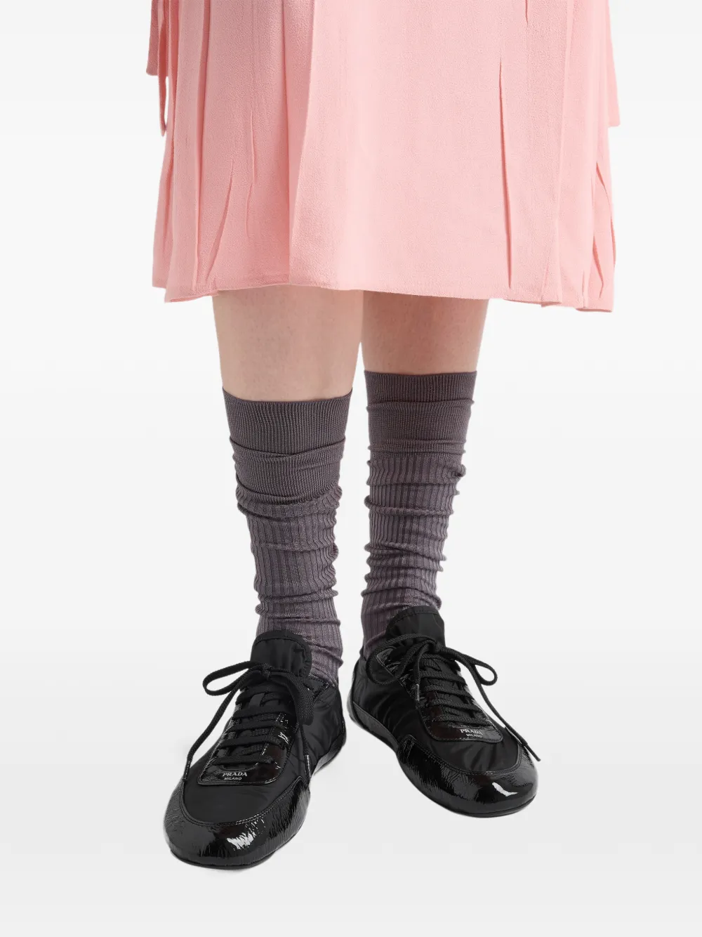 Prada Collapse Re-Nylon sneakers Zwart