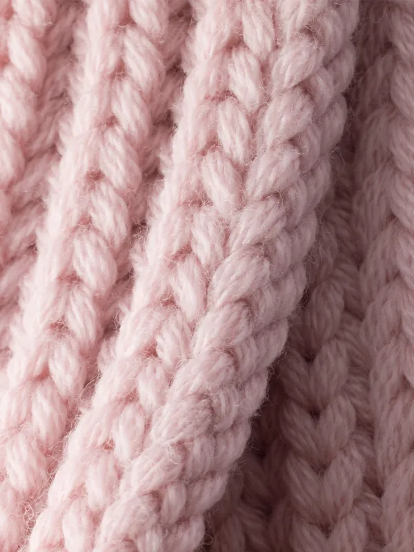 Prada エナメルトライアングルロゴ ニットスカーフ | ピンク | FARFETCH JP