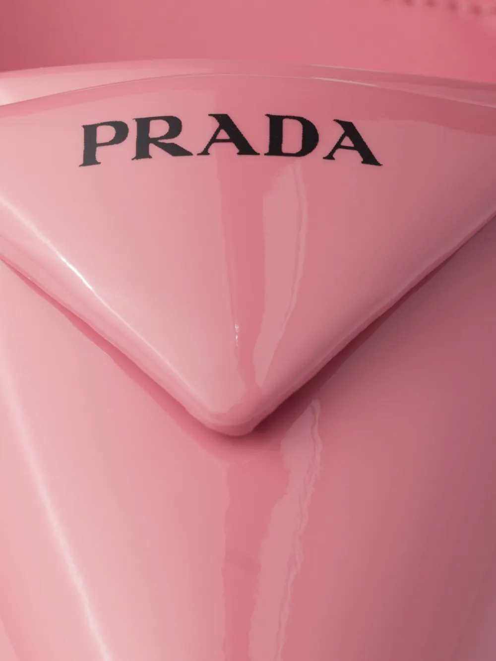 Prada 55 mm slingback pumps met triangel-logo Roze