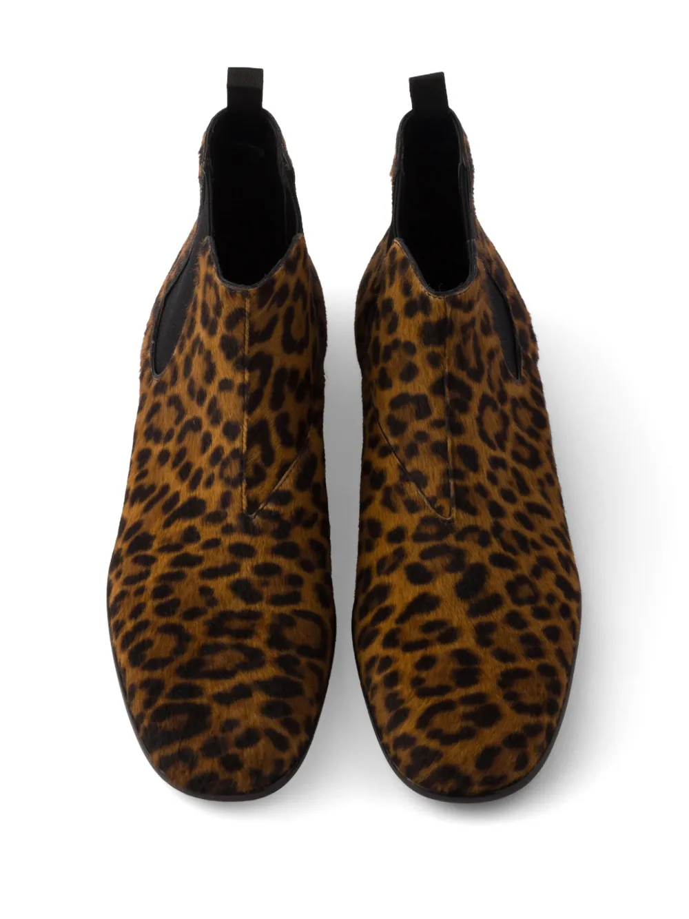 Prada Printed Elasticated Booties Bruin