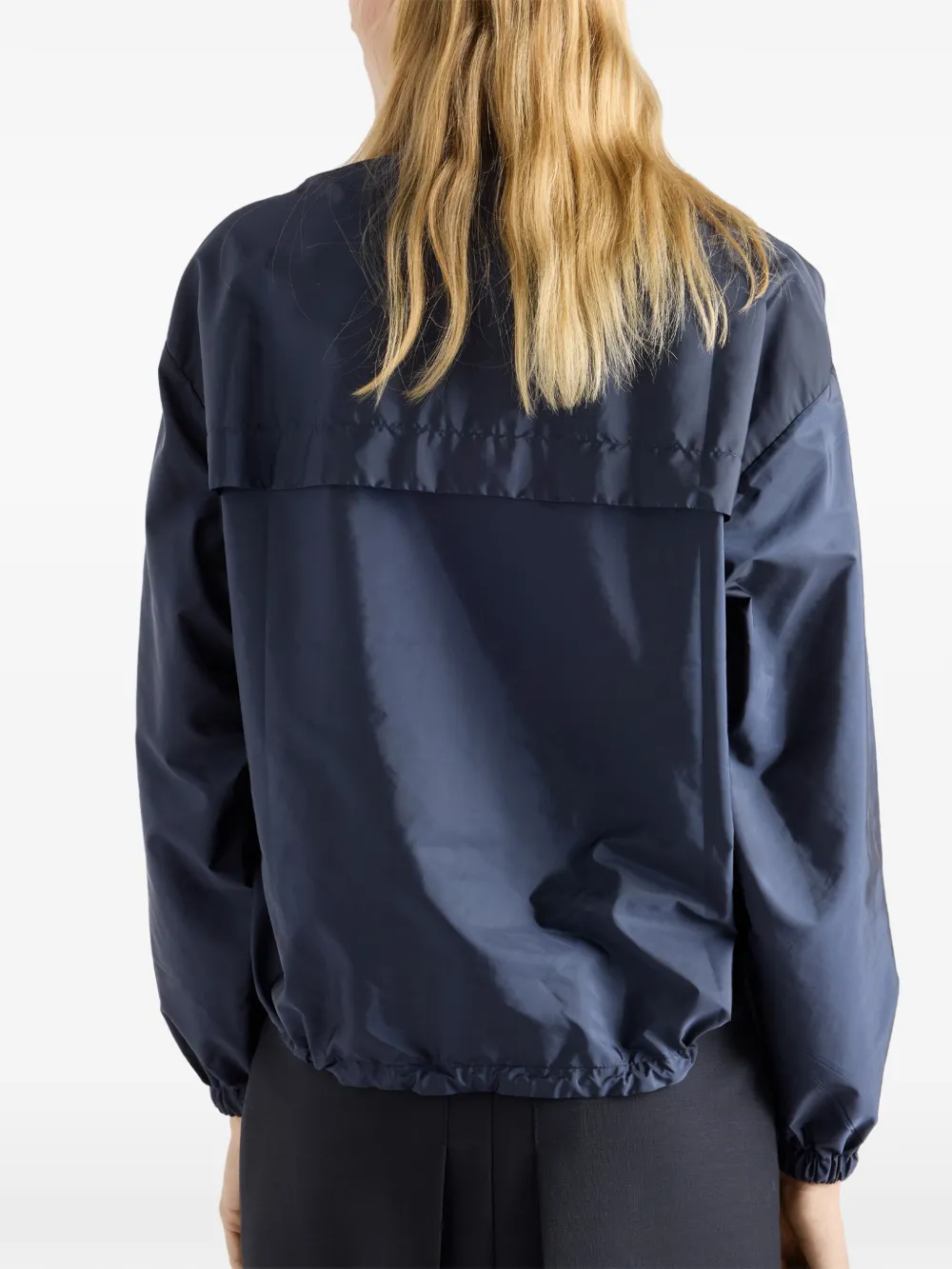 Prada Jack met elastische manchetten en ritssluiting Blauw