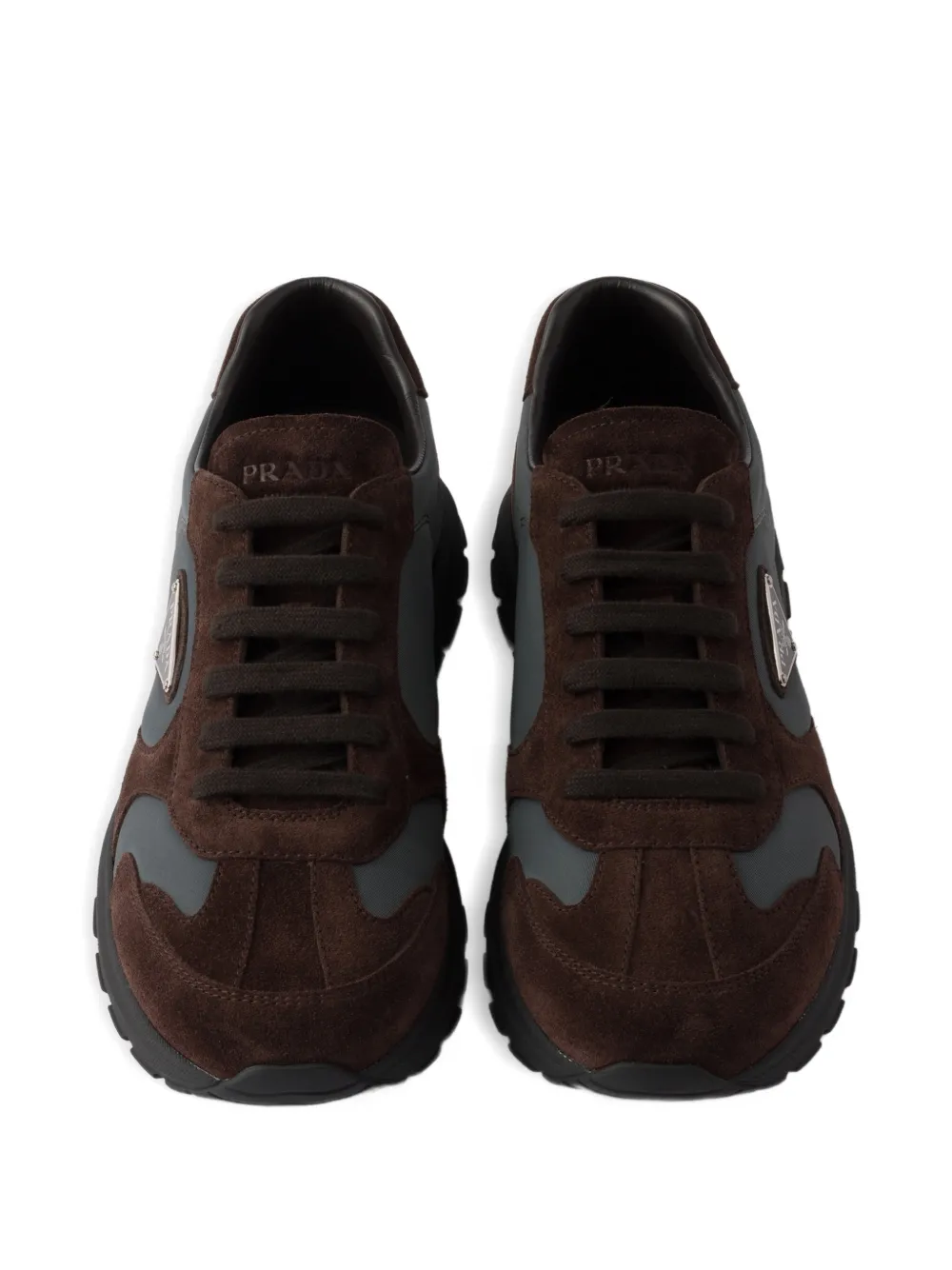Prada Sneakers met logo Bruin