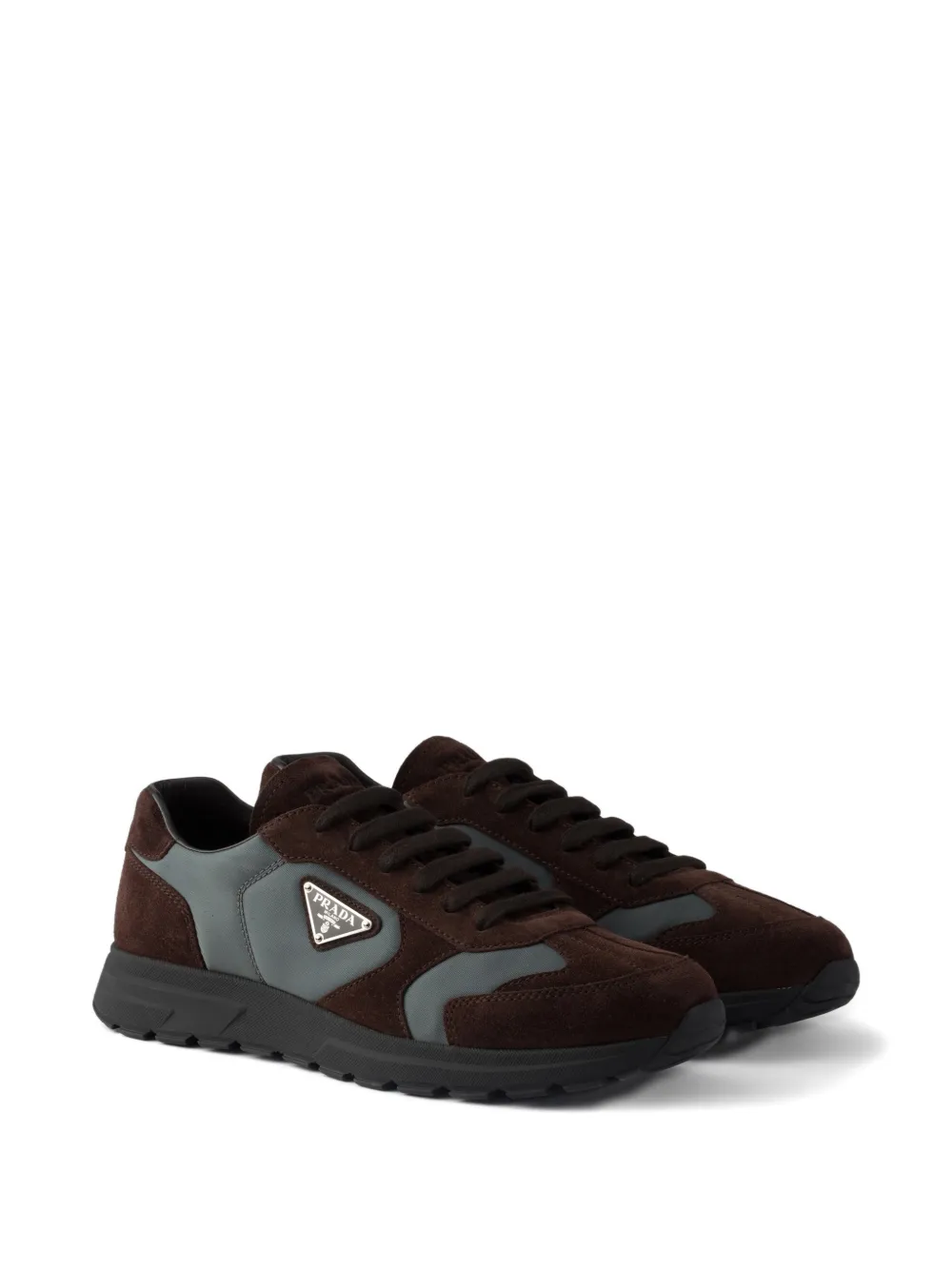 Prada laces triangle-logo sneakers | Low-Tops | Image 2
