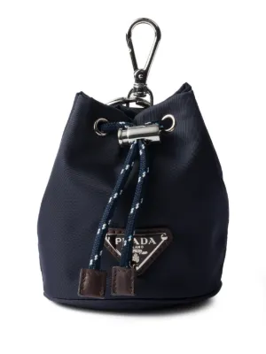 Prada サフィアーノレザー キーホルダー | ブルー | FARFETCH JP