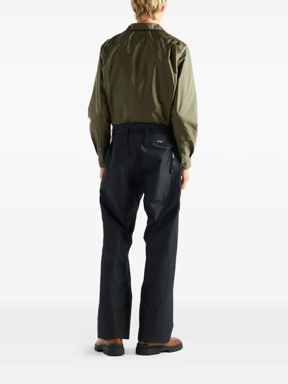 Prada Camisa Re-nylon Con Bolsillo De Parche - Verde 