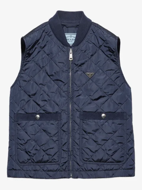 Prada chaleco capitonado Re-Nylon