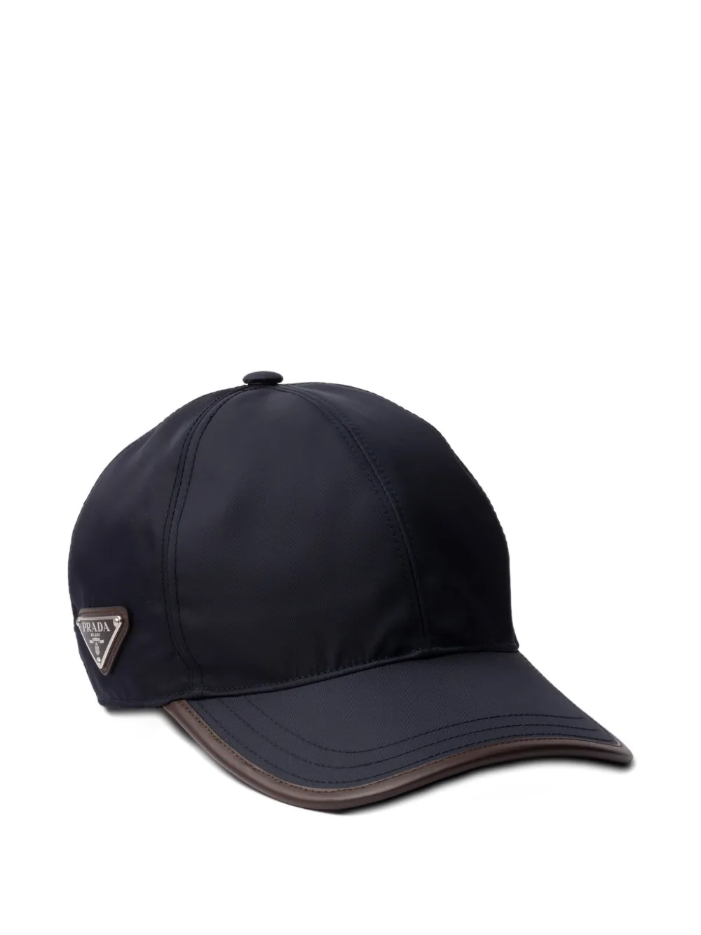 Prada Speedrock enamelled-triangle baseball cap | Blue | Image 1