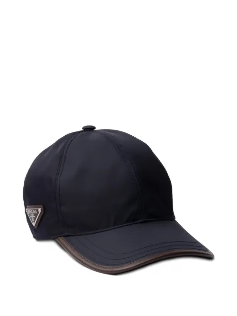 Prada Speedrock enamelled-triangle baseball cap
