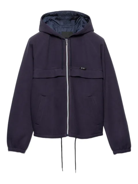 Prada hooded raglan sleeve jacket