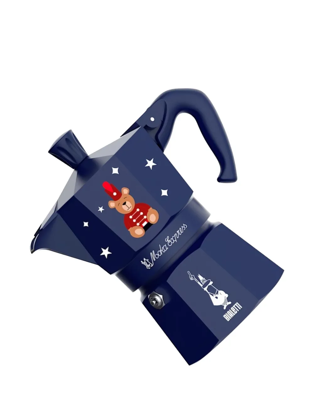 Bialetti bear graphic Moka Express maker | Blue | Image 1