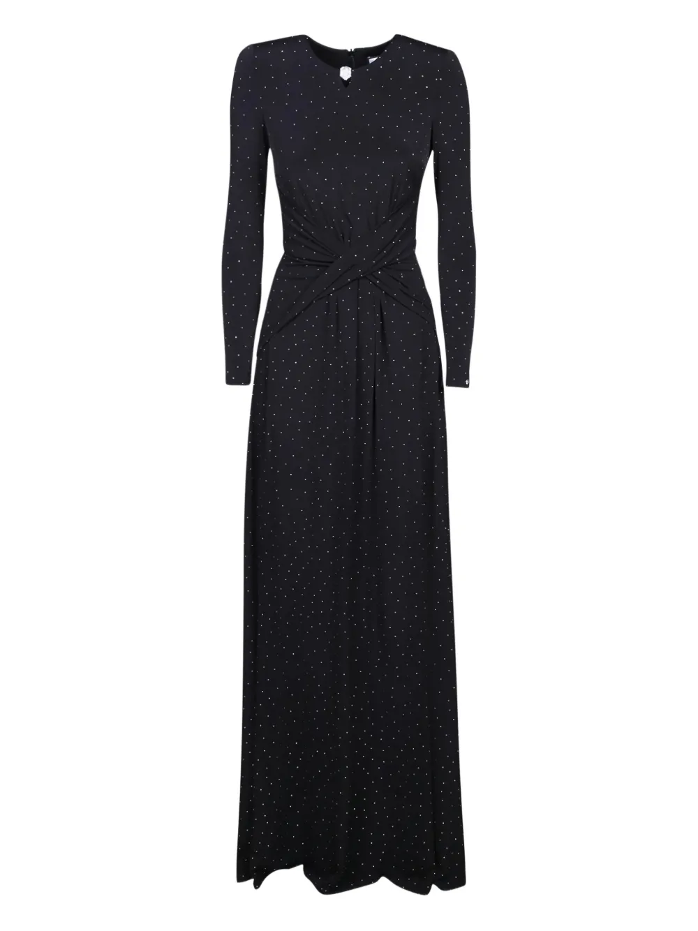 NISSA ruched embellished dress - Black