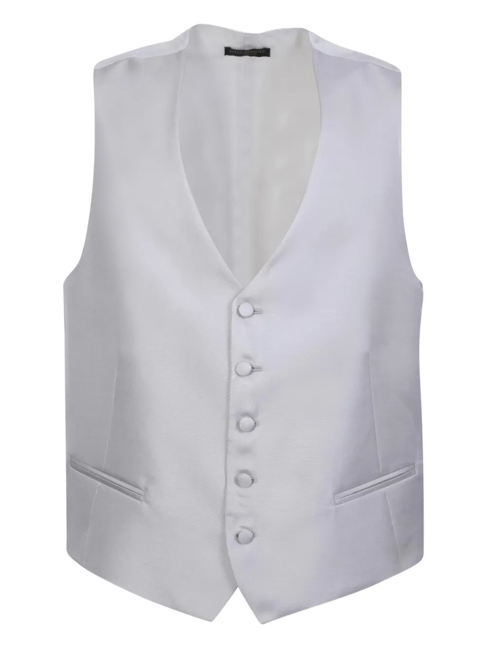 Dell'oglio Gilet con bottoni - Bianco