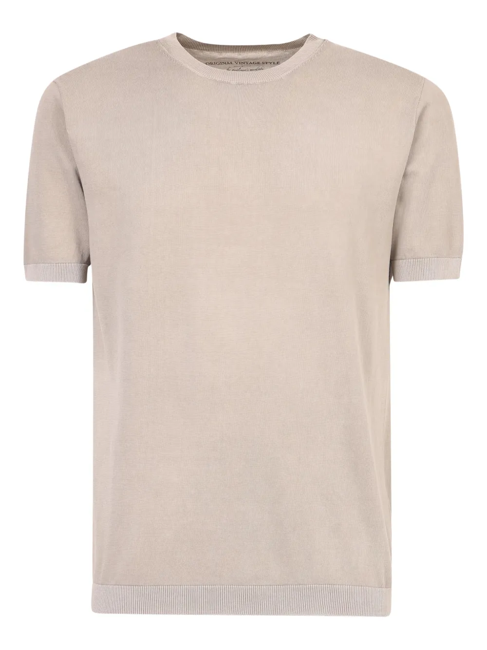 original vintage style ribbed-hem T-shirt