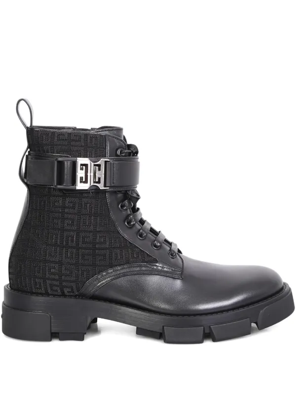 【極美品】 GIVENCY ジバンシー ブーツ チェーン ブラック シルバー Givenchy 4G 50mm ブーツ | ブラック | FARFETCH JP