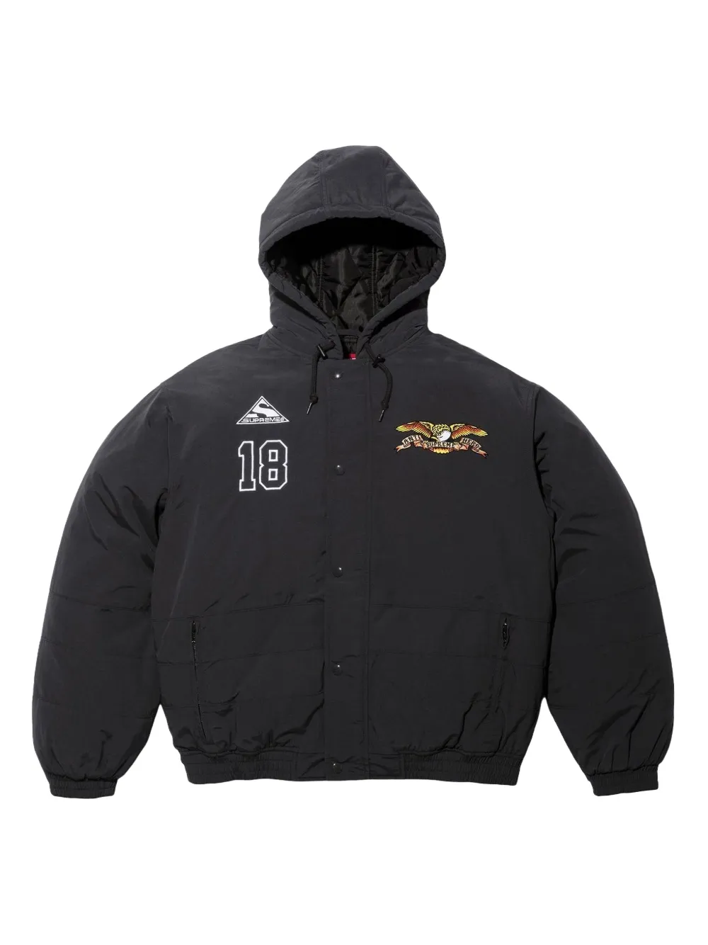 Supreme Giacca ANTIHERO® Stadium con cappuccio - Nero