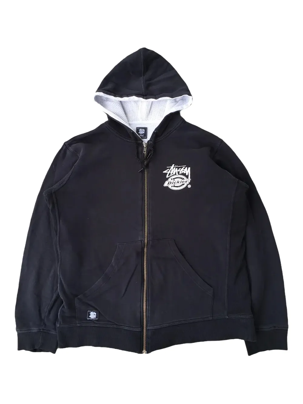 Stüssy hoodie con cierre en colaboración con Dickies | negro | Image 1