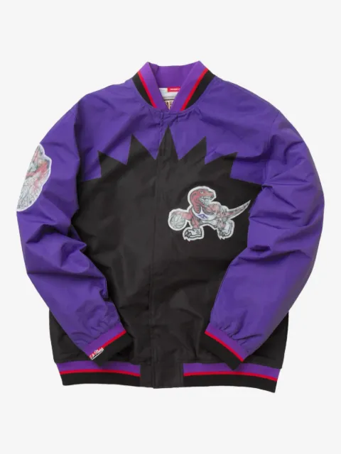 Mitchell & Ness x Toronto Raptors 75th Anniversary Warm Up appliqué jacket