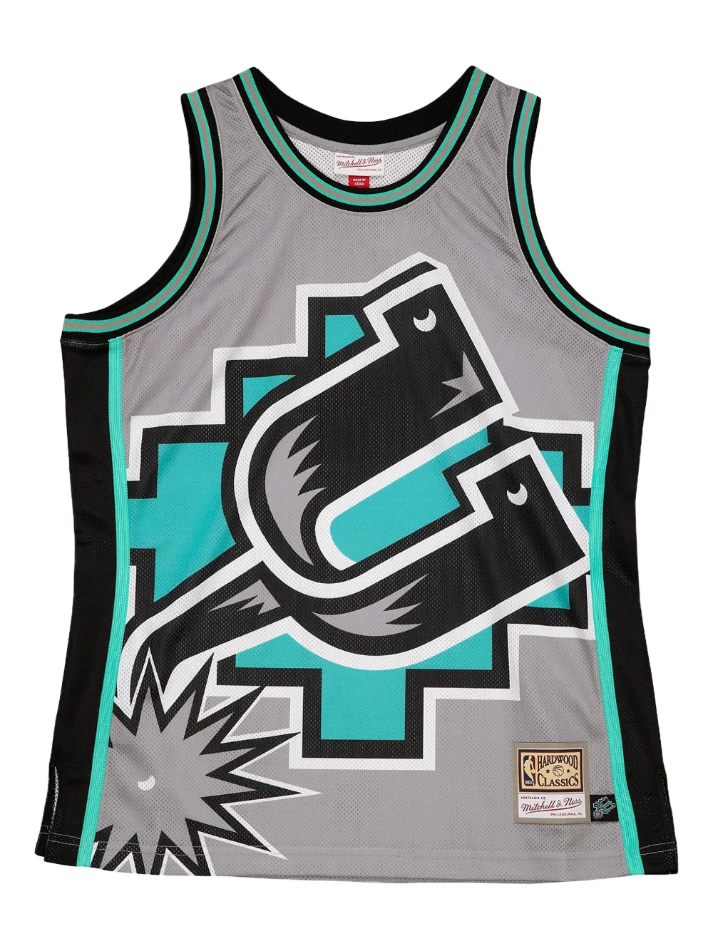Mitchell & Ness San Antonio Spurs Big Face 5.0 tank top - Grigio