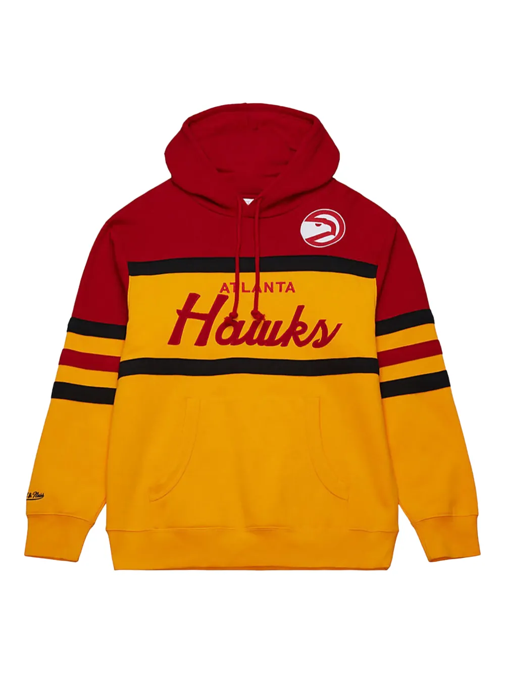 Mitchell & Ness x Atlanta Hawks Head Coach striped hoodie - Giallo