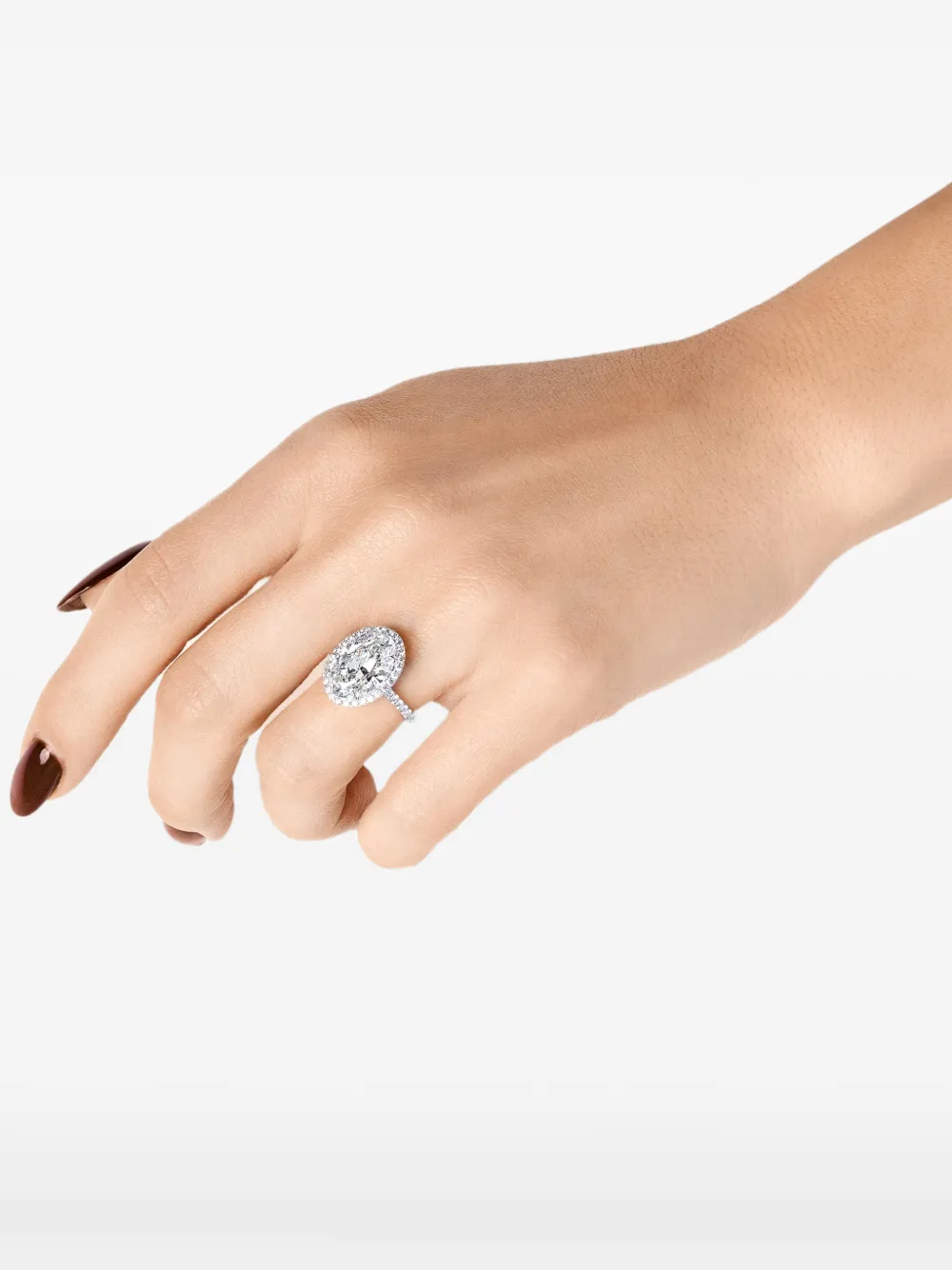 Jewels Aficionado Anello in oro bianco 18 carati con diamanti - Argento