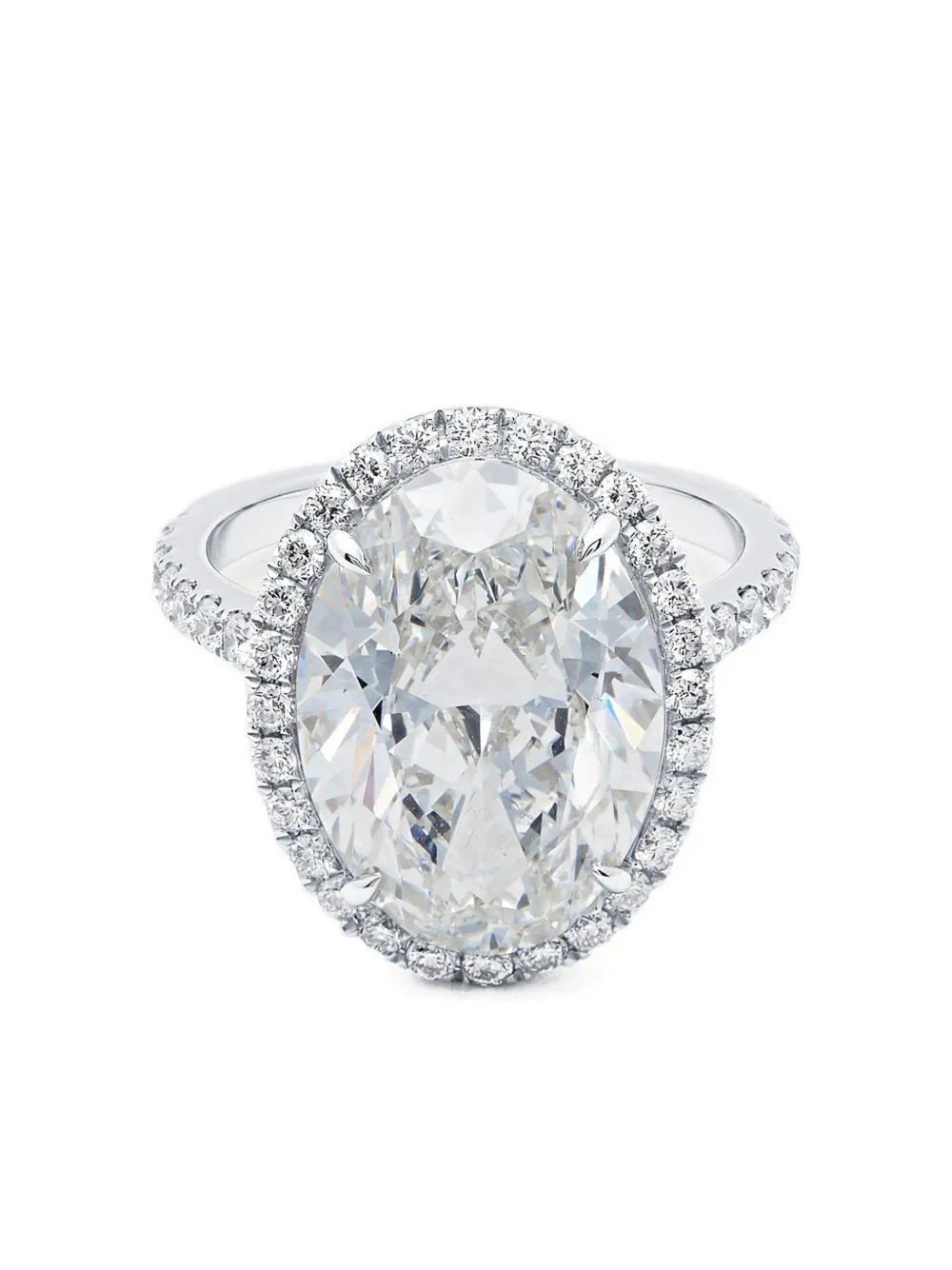 Jewels Aficionado Anello in oro bianco 18 carati con diamanti - Argento