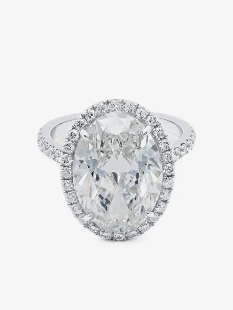 Jewels Aficionado 18K white gold diamond ring