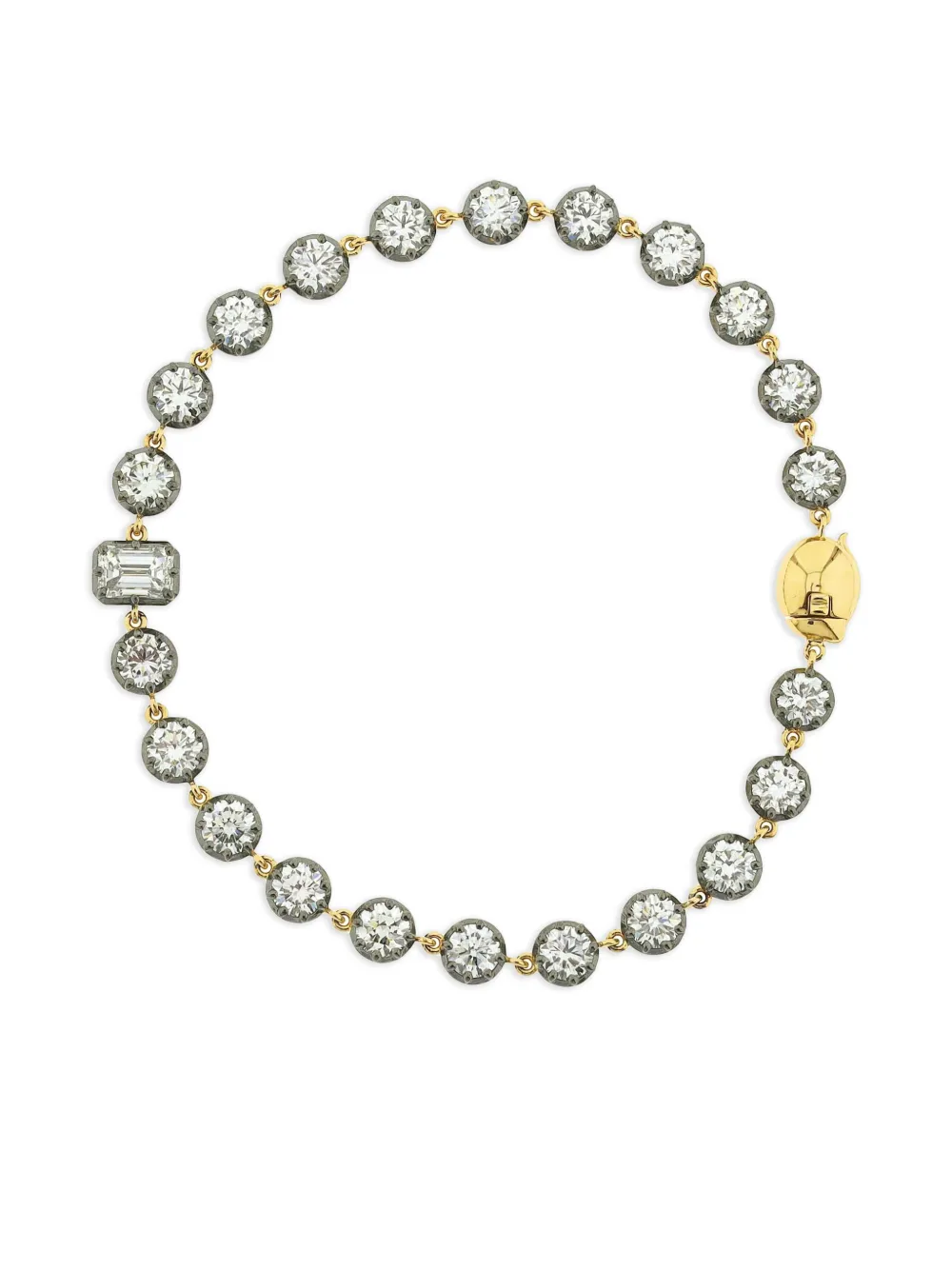 Jewels Aficionado Bracciale in oro giallo 18 carati con diamanti