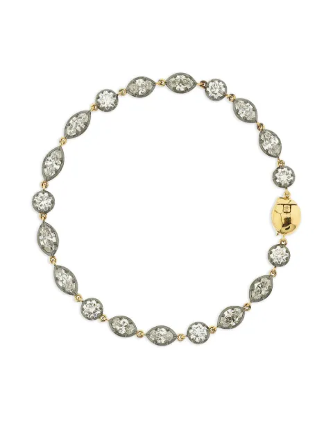 Jewels Aficionado 18K yellow gold multi-cut diamond bracelet